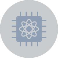 Quantum Computer Creative Icon Design vector