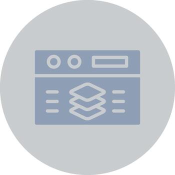 Full Stack Developer Creative Icon Design vector