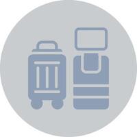 Self Check In Creative Icon Design vector