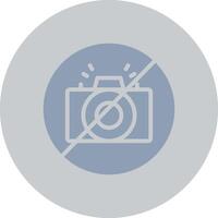 No Camera Creative Icon Design vector