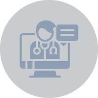 Telemedicine Creative Icon Design vector