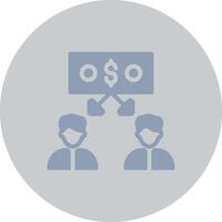 Peer to Peer Lending Creative Icon Design vector
