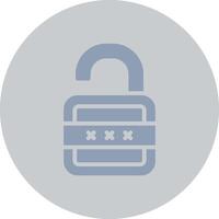 Lock Open Creative Icon Design vector