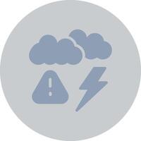 Weather Alert Creative Icon Design vector