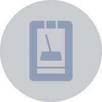 Cleaner Mobile App Creative Icon Design vector