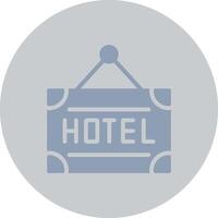 diseño de icono creativo de hotel vector