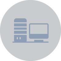 Computer Creative Icon Design vector