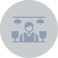 Bar Counter Creative Icon Design vector