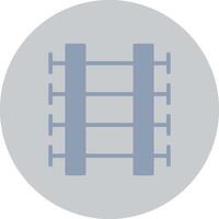 Train Tracks Creative Icon Design vector