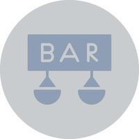 Bar Creative Icon Design vector