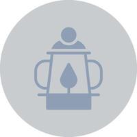 Oil Lamp Creative Icon Design vector