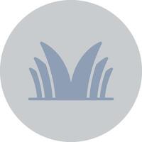 Grass Creative Icon Design vector