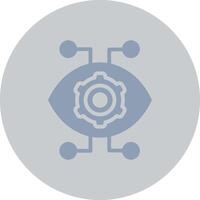 Robotics Eye Creative Icon Design vector