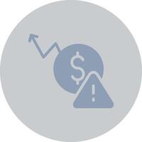 Macroeconomic Risk Creative Icon Design vector