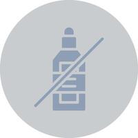 No Wine Creative Icon Design vector