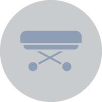 Hospital Bed Creative Icon Design vector