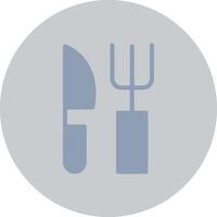 Fork and Knife Creative Icon Design vector