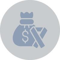 Money Bag Creative Icon Design vector