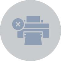 Printer Error Creative Icon Design vector