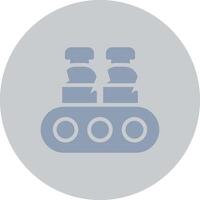 Conveyor Belt Creative Icon Design vector