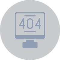 Error 404 Creative Icon Design vector