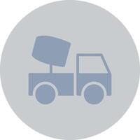 Concrete Mixer Creative Icon Design vector