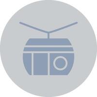 Cable Car Creative Icon Design vector