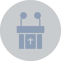 Pulpit Creative Icon Design vector