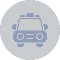 Police Car Creative Icon Design vector