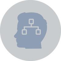 Decision Tree Creative Icon Design vector
