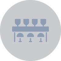 Bar Counter Creative Icon Design vector