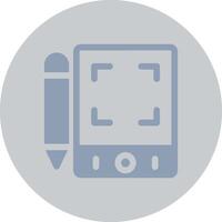 Pen Tablet Creative Icon Design vector