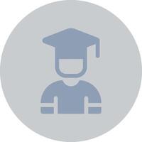 Male Graduate Creative Icon Design vector