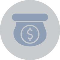 Money Bag Creative Icon Design vector