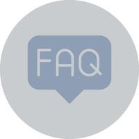 FAQ Creative Icon Design vector