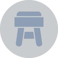 Stool Creative Icon Design vector