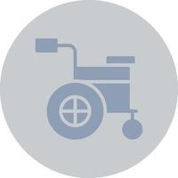 Wheelchair Creative Icon Design vector