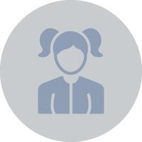 Girl Creative Icon Design vector