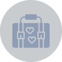 Suitcase Creative Icon Design vector