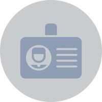Glyph Silver Circle Color Design vector
