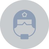 Police Helmet Creative Icon Design vector