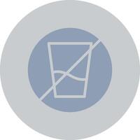 No Soft Drink Creative Icon Design vector