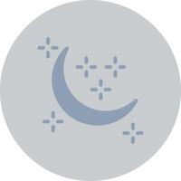 New Moon Creative Icon Design vector