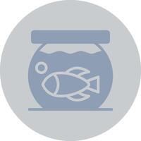 Fish Bowl Creative Icon Design vector