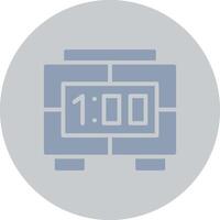 Digital Clock Creative Icon Design vector