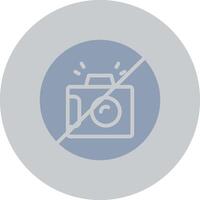 No Camera Creative Icon Design vector