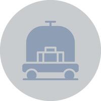 Hotel Trolley Creative Icon Design vector