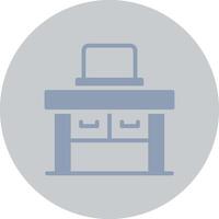 Desk Creative Icon Design vector