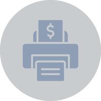 Printer Creative Icon Design vector