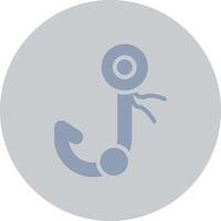 Fish Hook Creative Icon Design vector